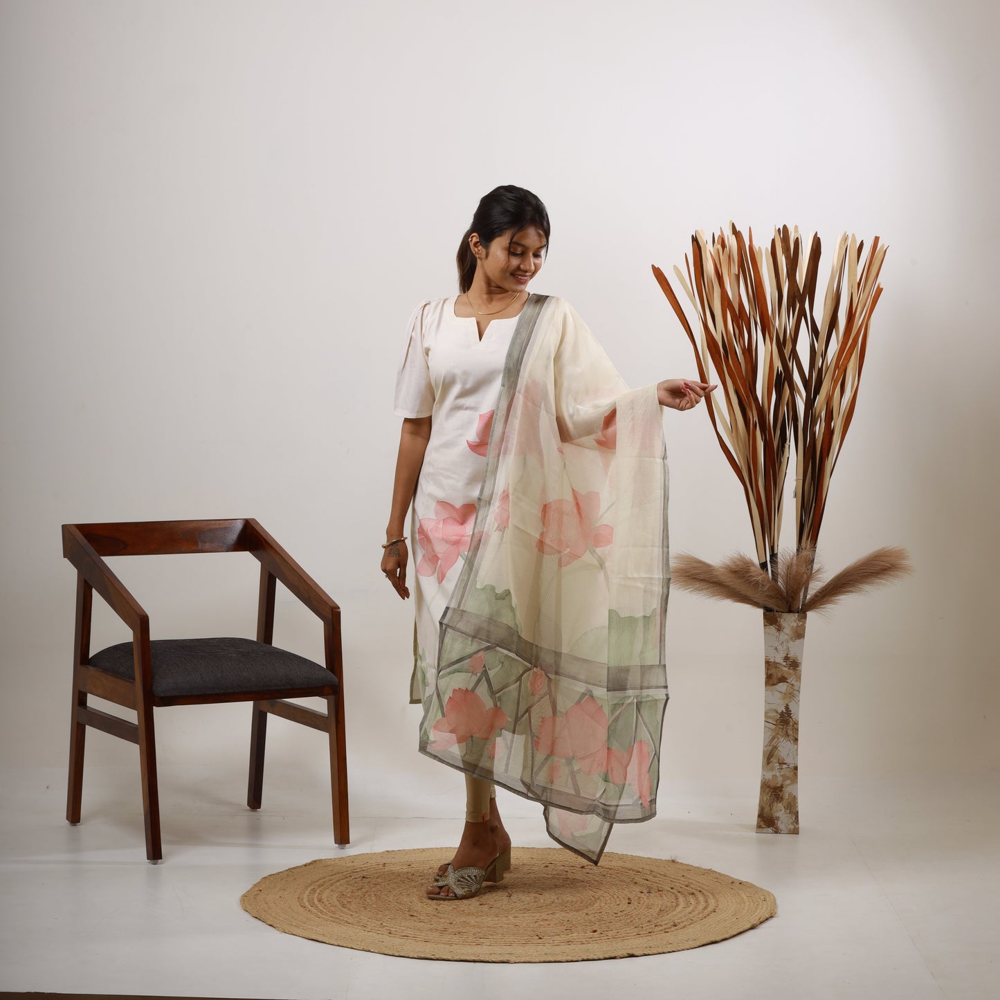 Tissue Fancy Top and Dupatta