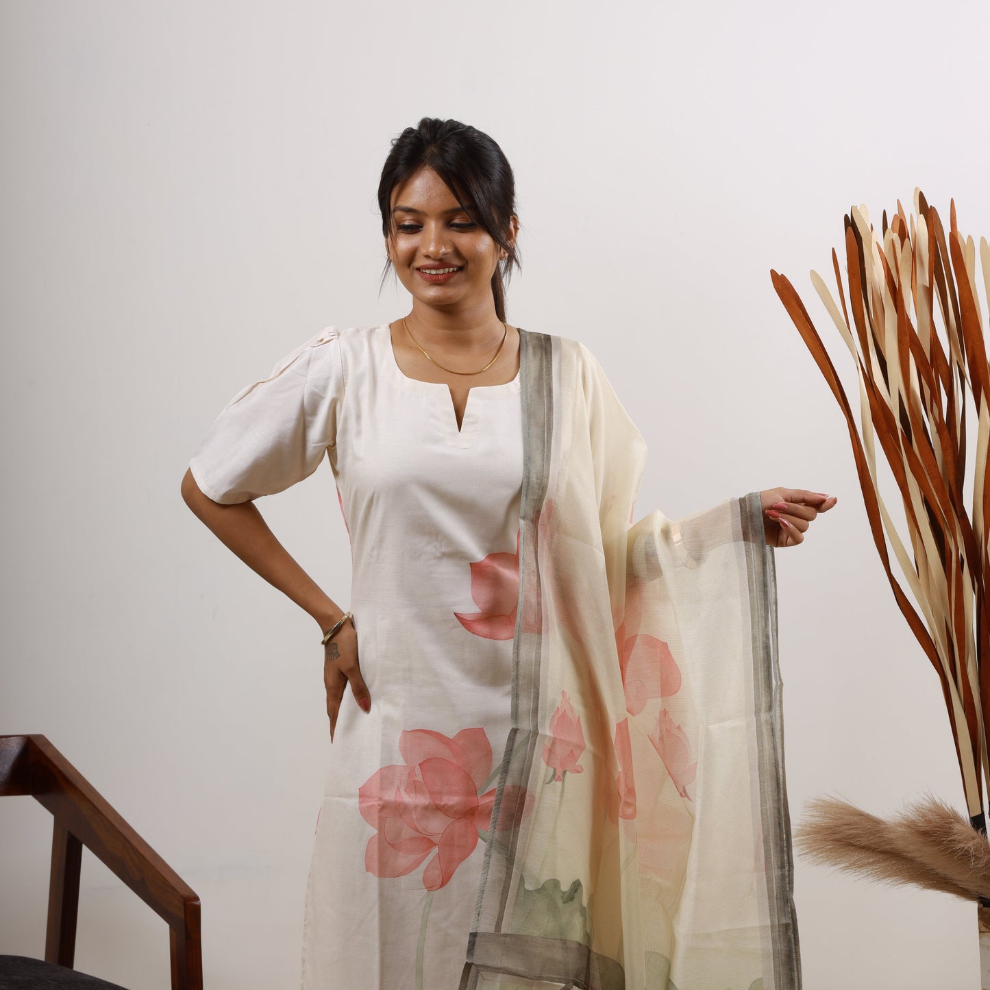 Tissue Fancy Top and Dupatta