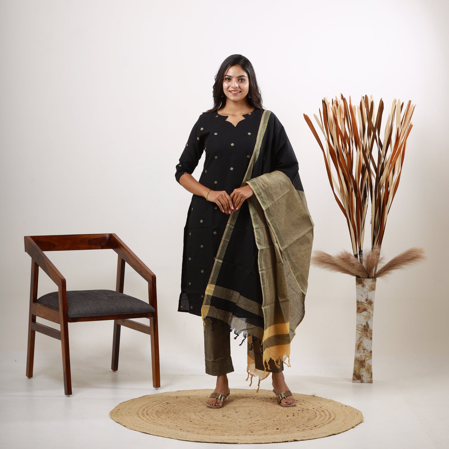 Cotton Black Dollar set