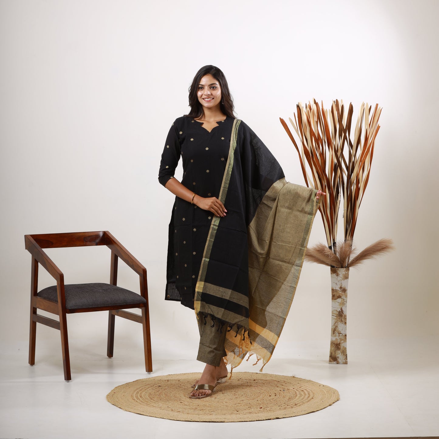 Cotton Black Dollar set