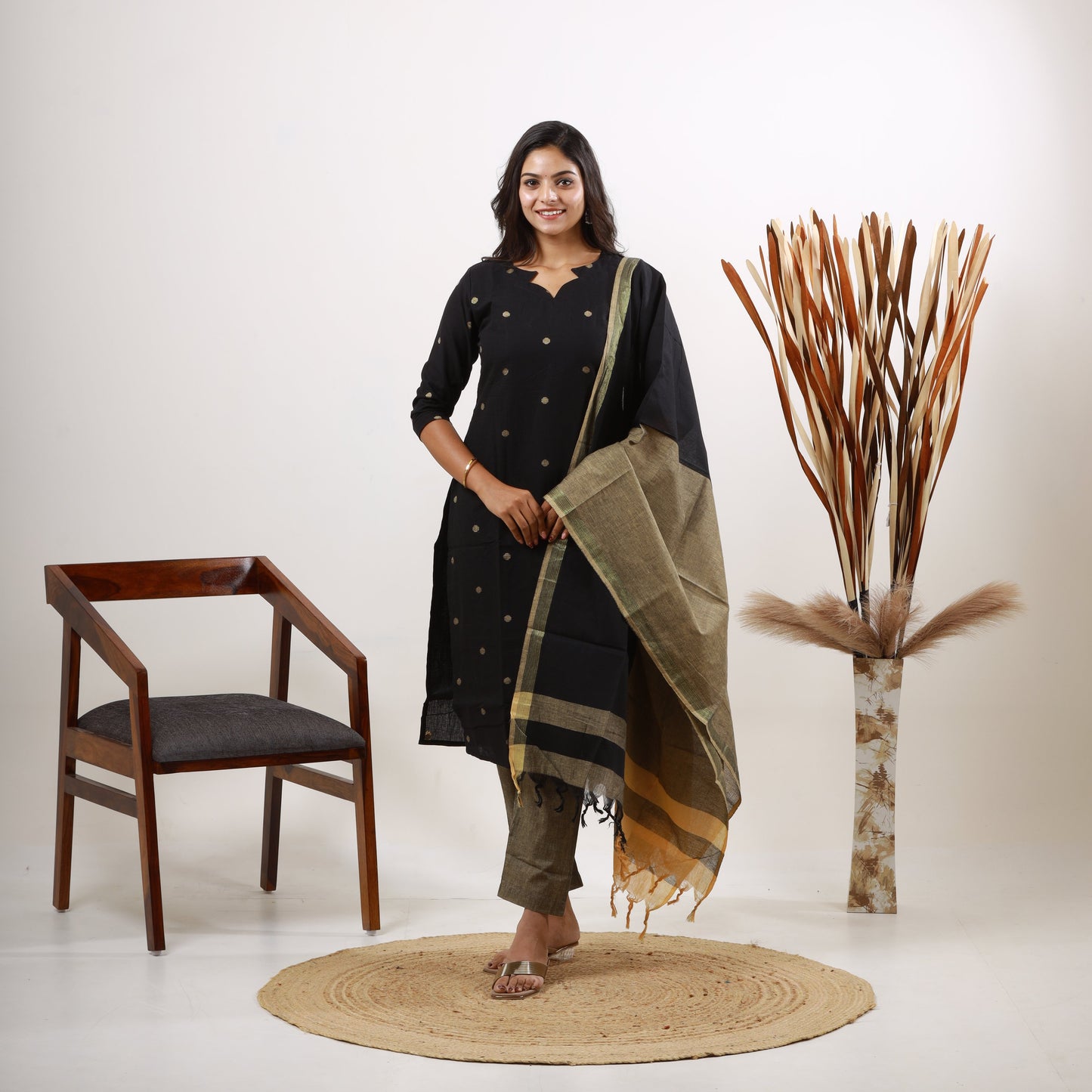 Cotton Black Dollar set