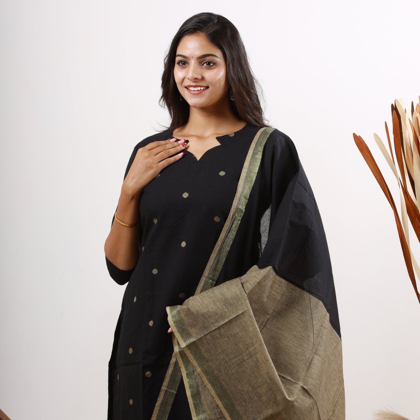 Cotton Black Dollar set
