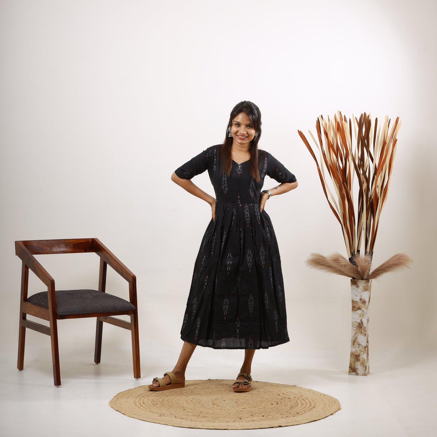 Cotton Ikkat Maxi