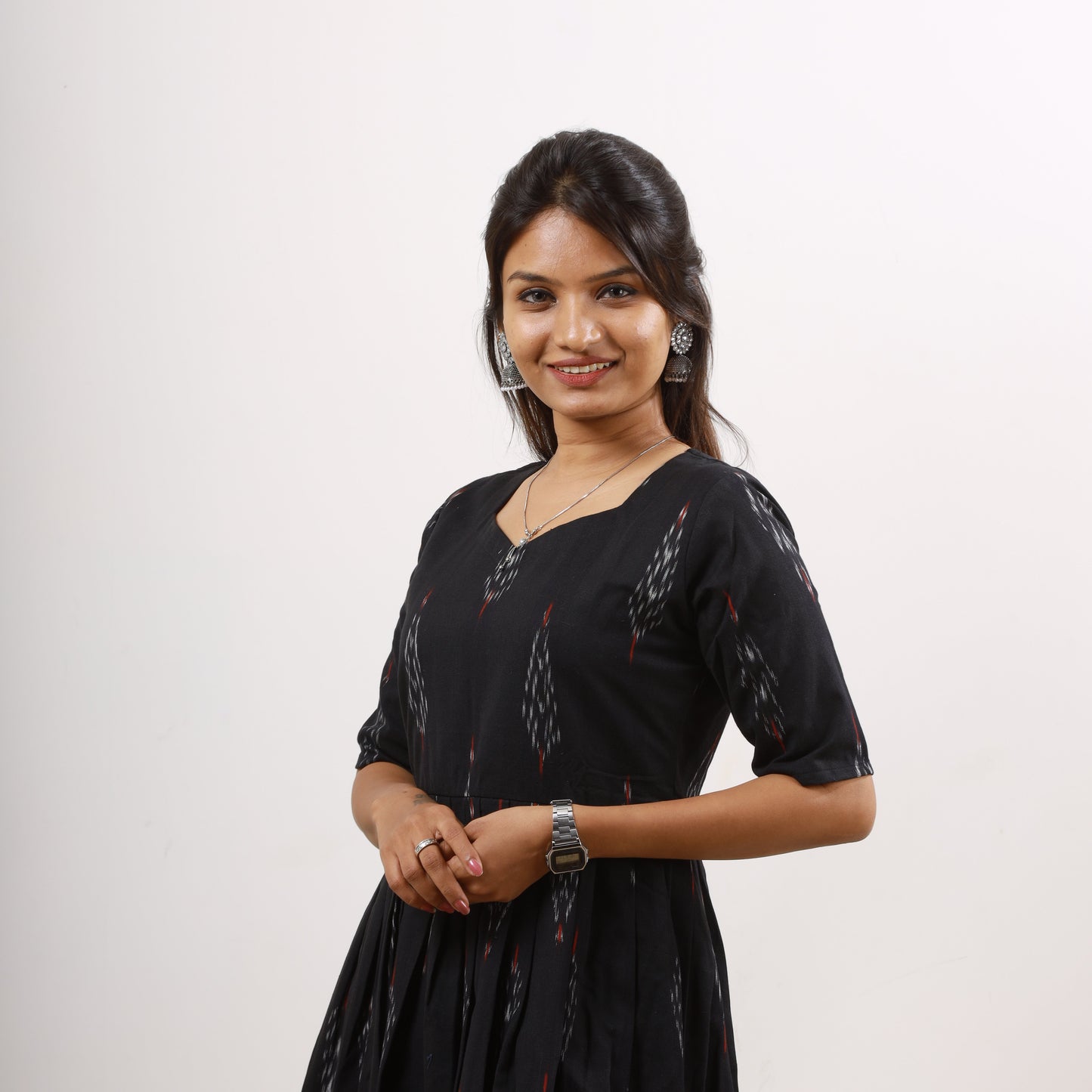 Cotton Ikkat Maxi