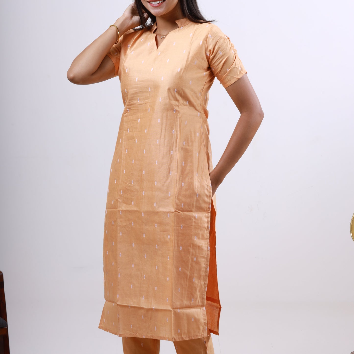 Tussar Silk Top and Bottom