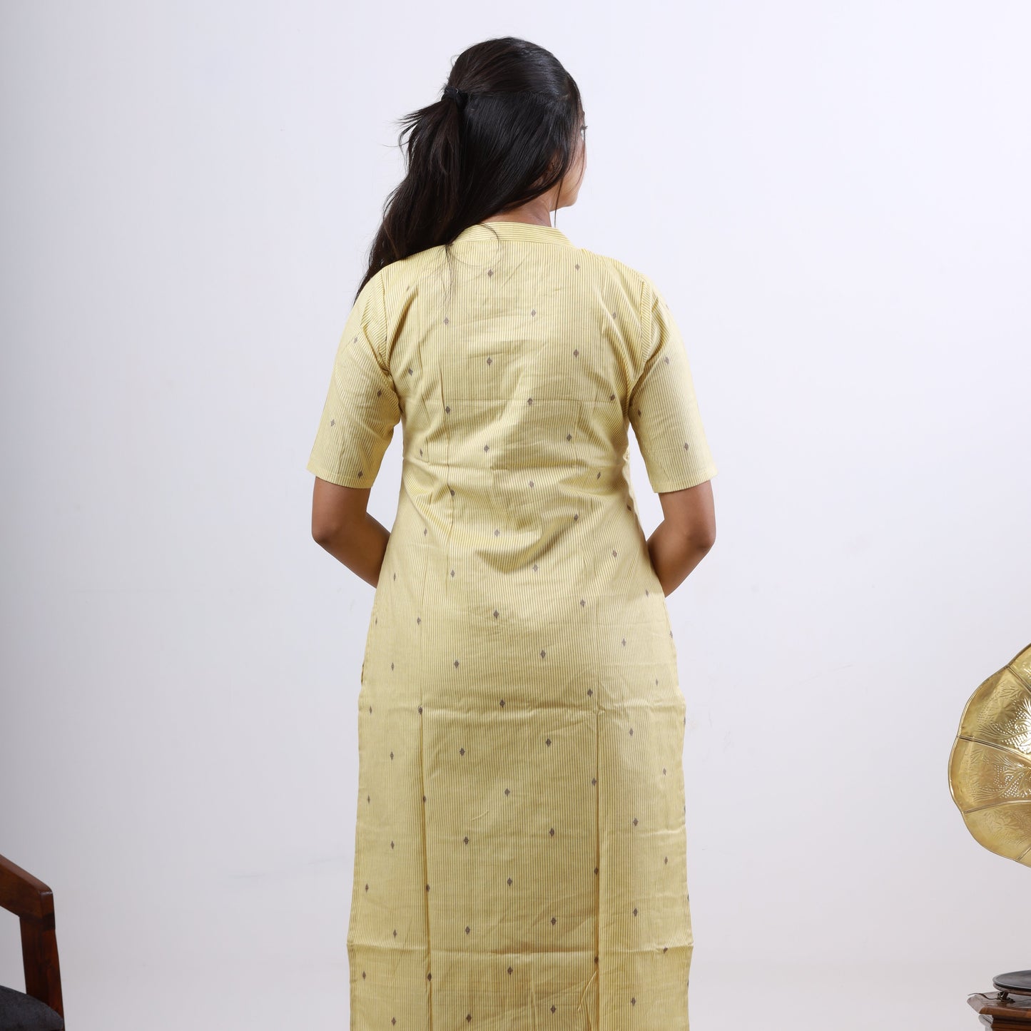Cotton Small Diamond Butta Top and Bottom