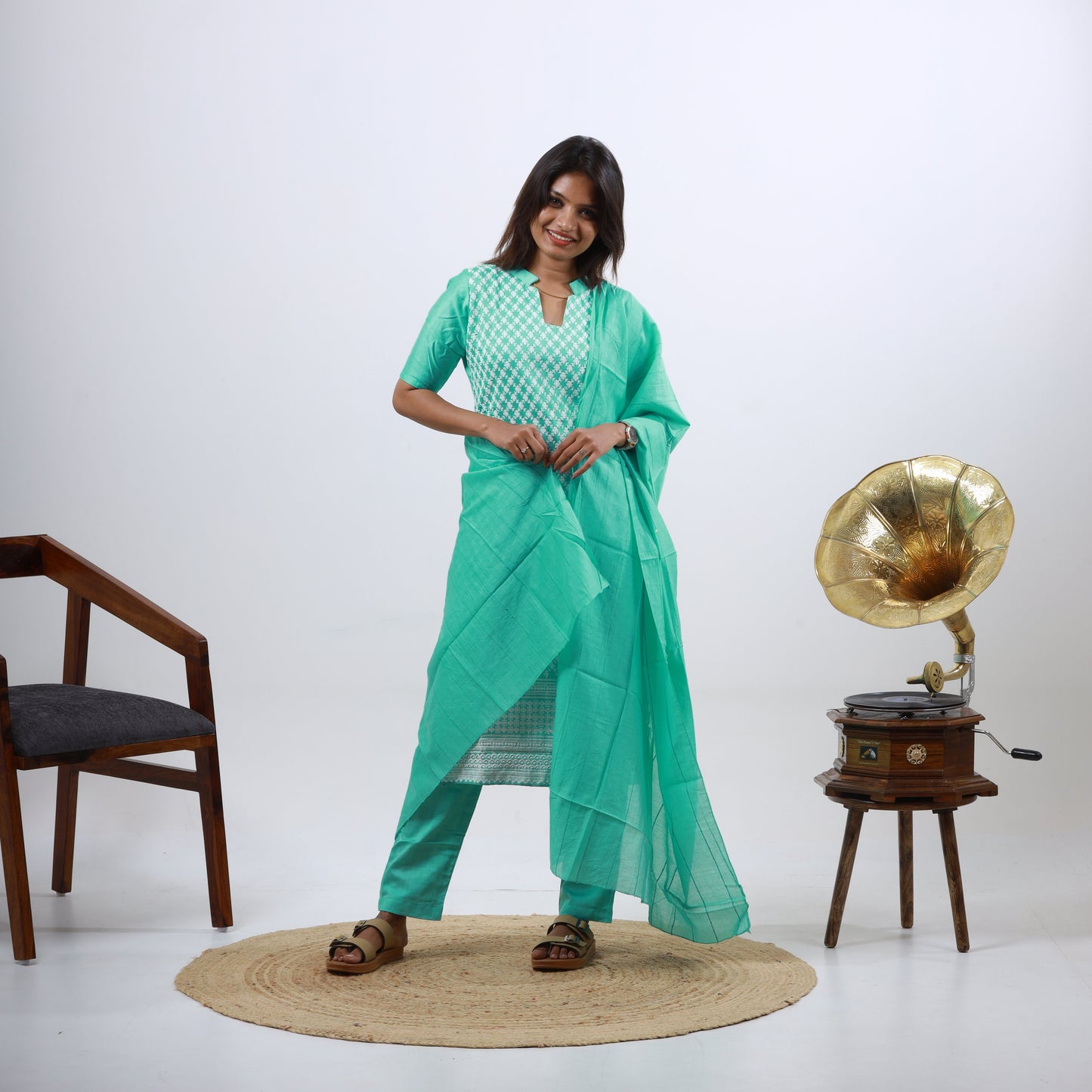 Cotton Chikankari Set (xs-l)