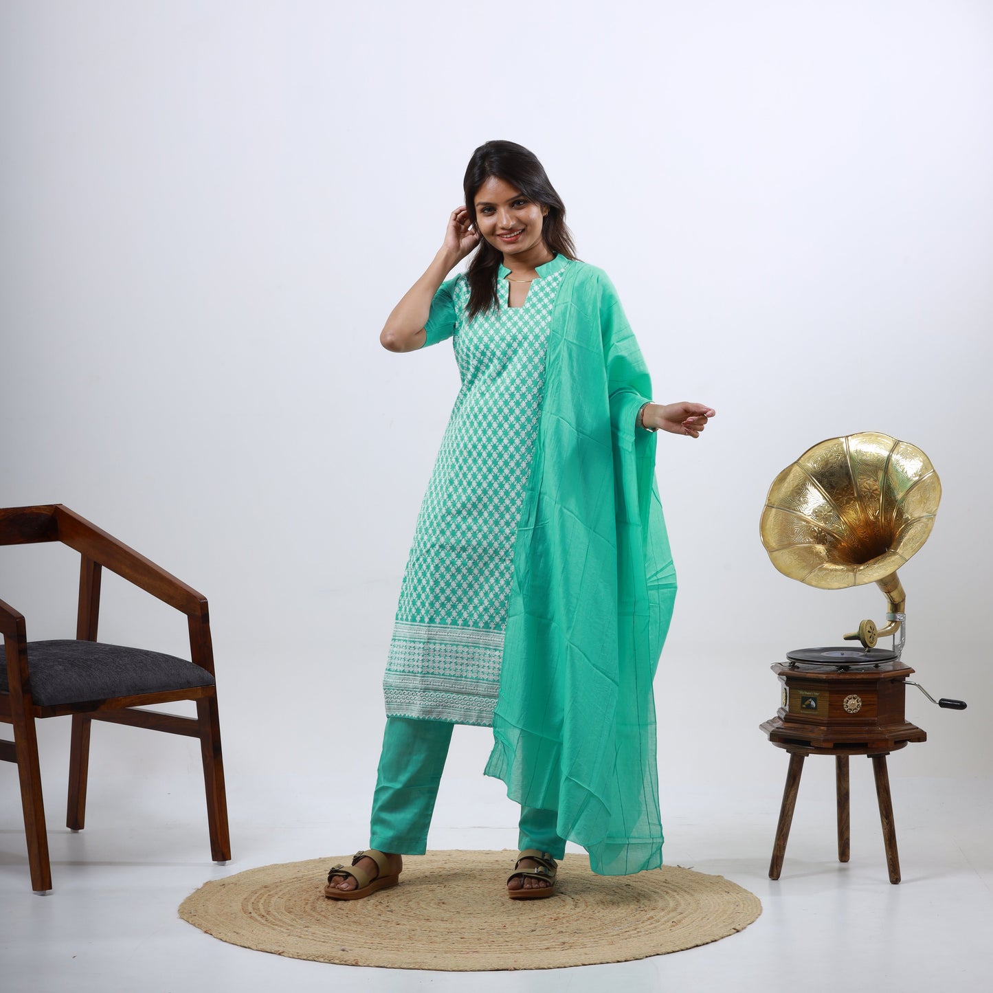 Cotton Chikankari Set (xs-l)