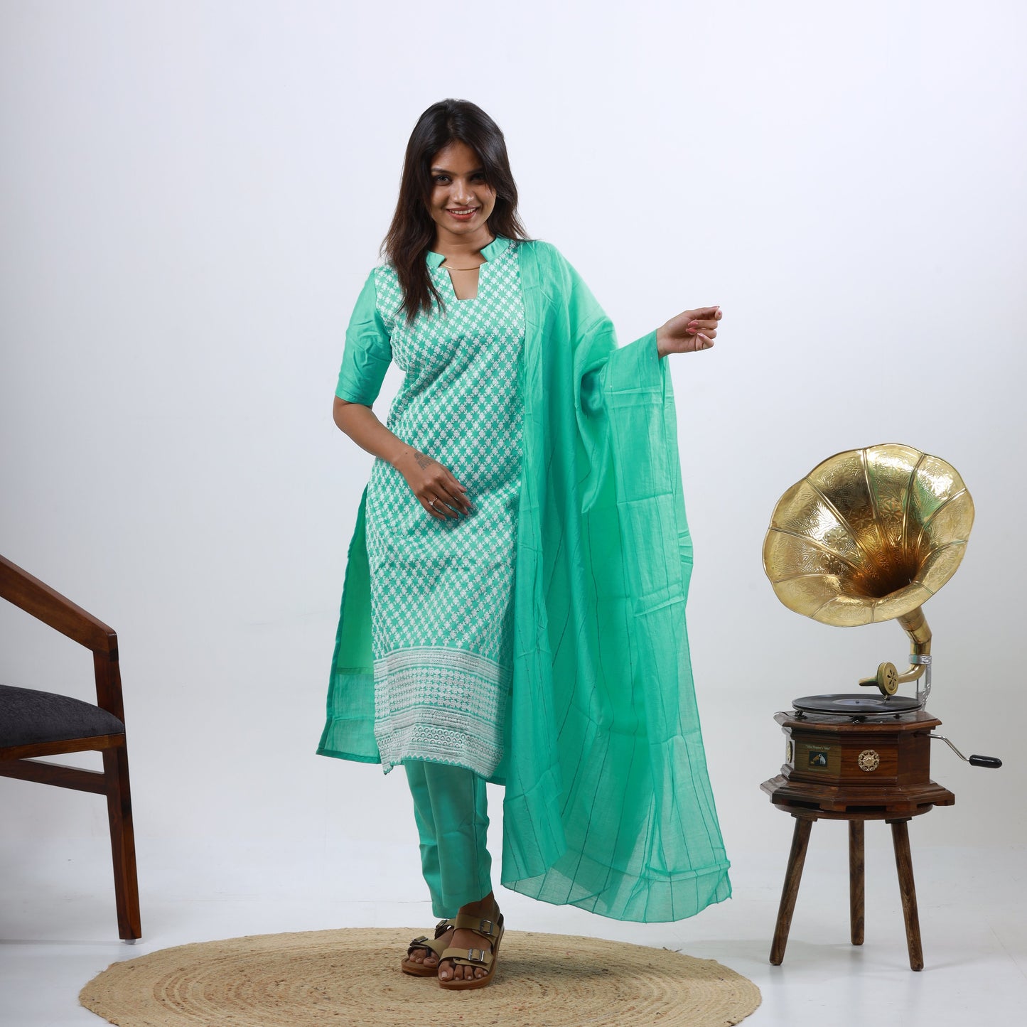 Cotton Chikankari Set (xs-l)