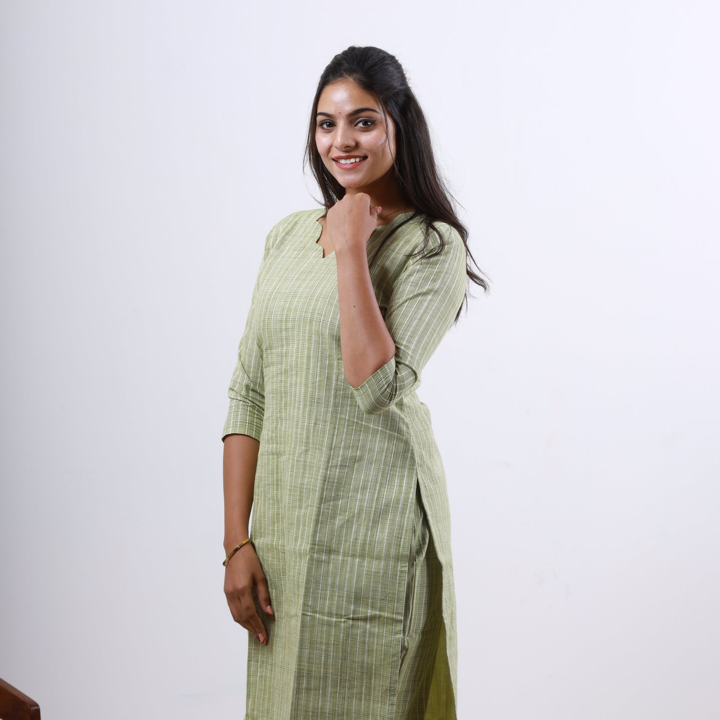 Cotton katariya Oilve Top and bottom