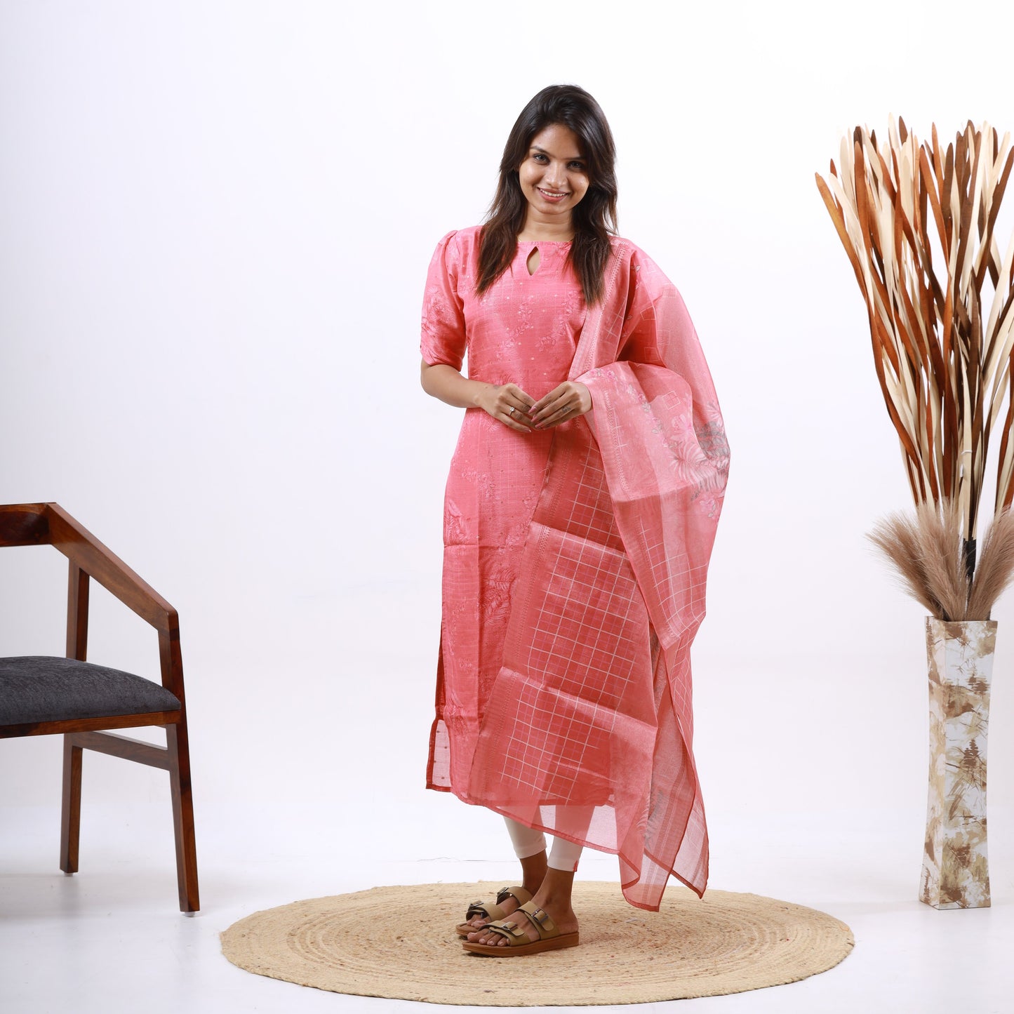 Silk Top and dupatta