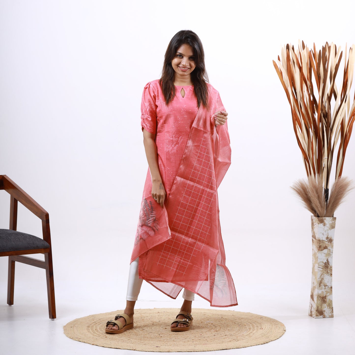 Silk Top and dupatta