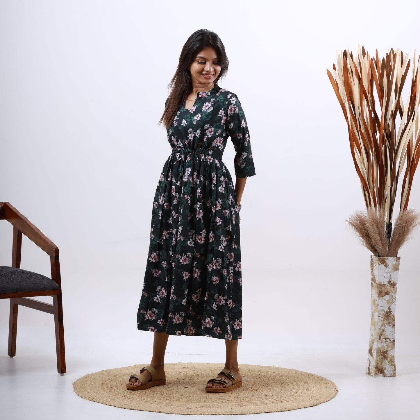 Crepe Digital Print Maxi