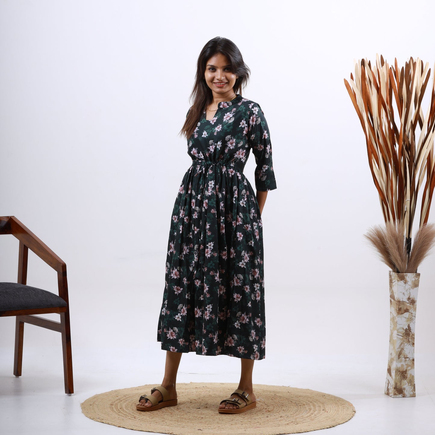 Crepe Digital Print Maxi