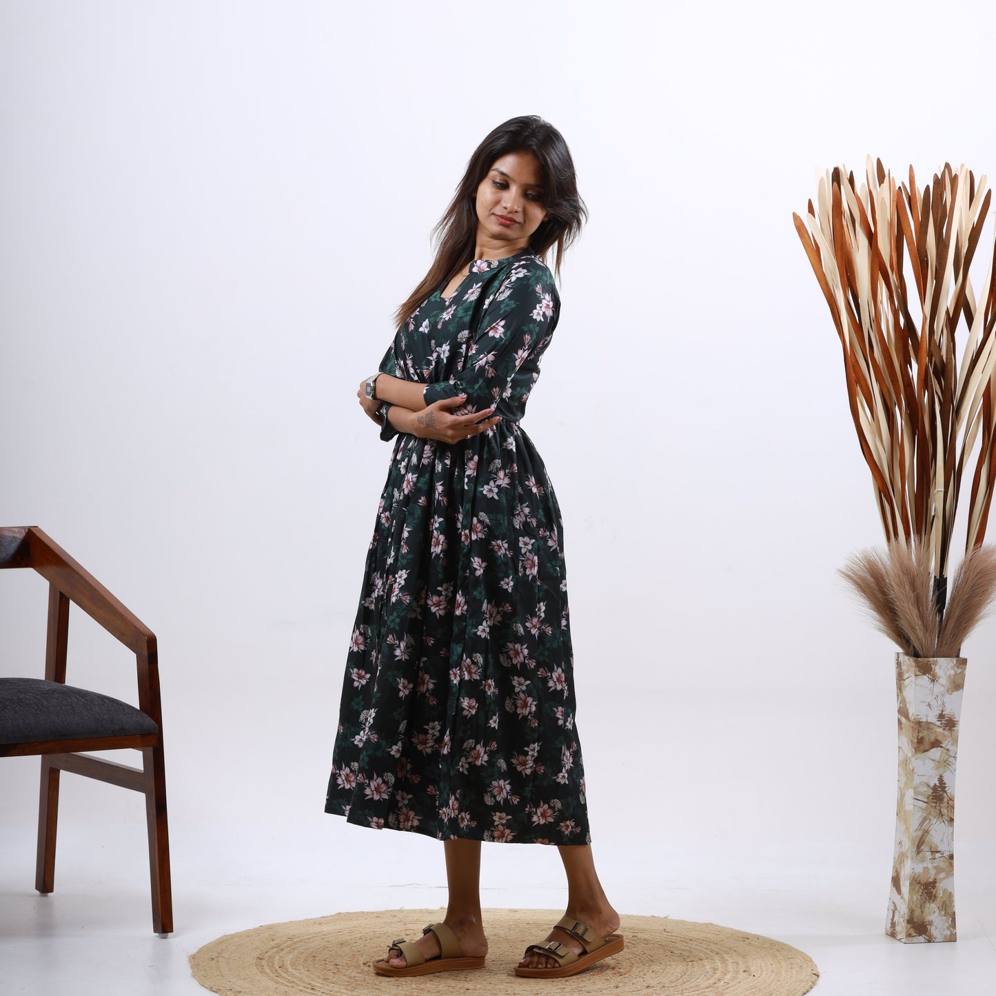 Crepe Digital Print Maxi