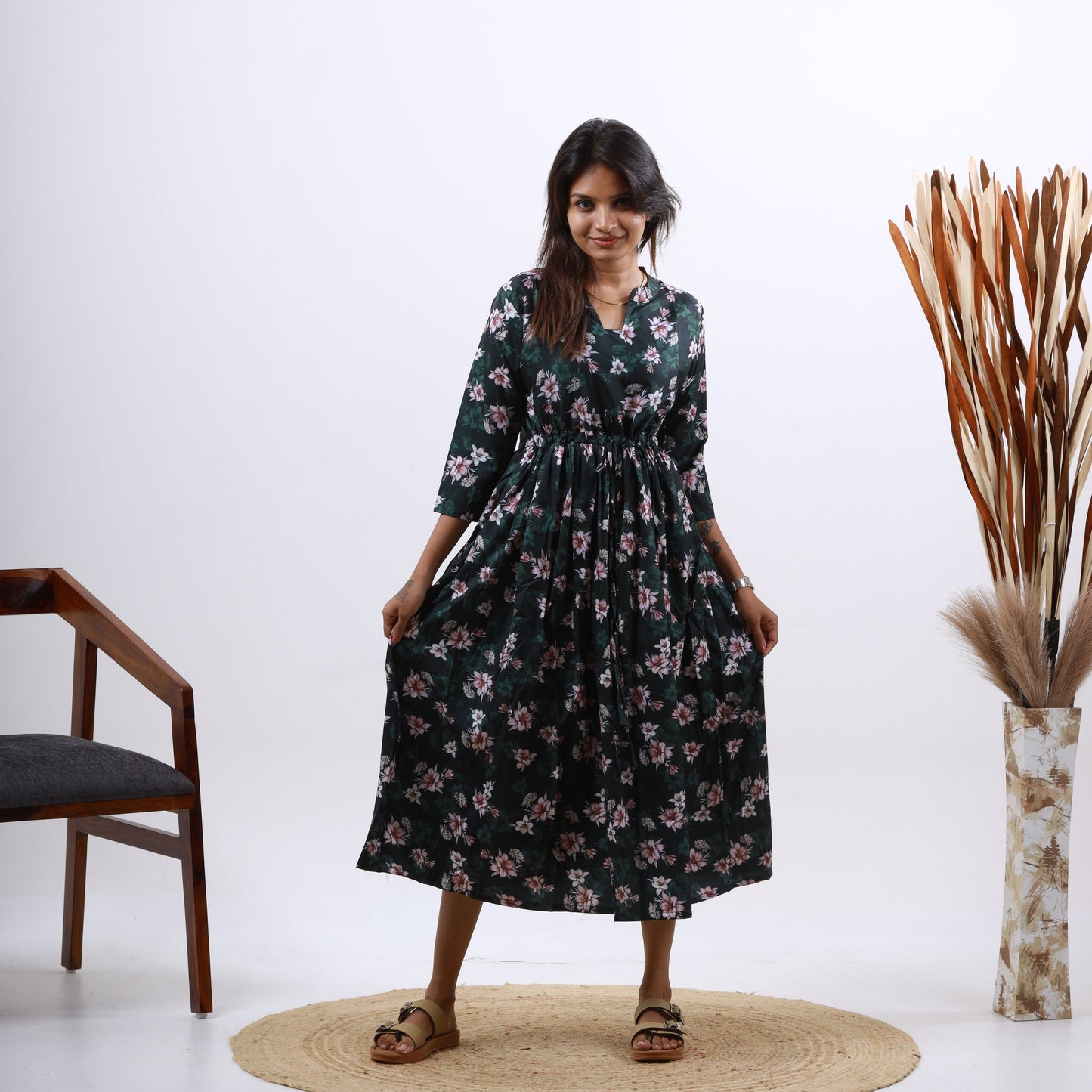 Crepe Digital Print Maxi