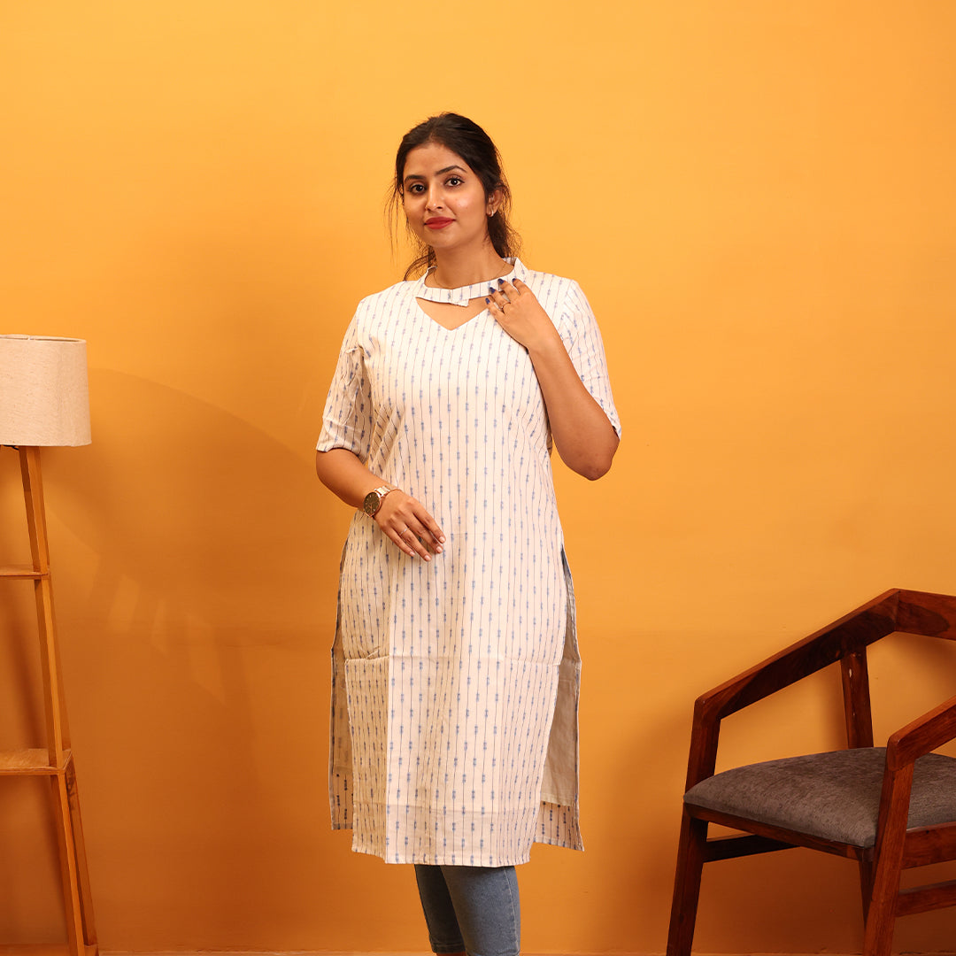 Chanderi Cotton Kurta