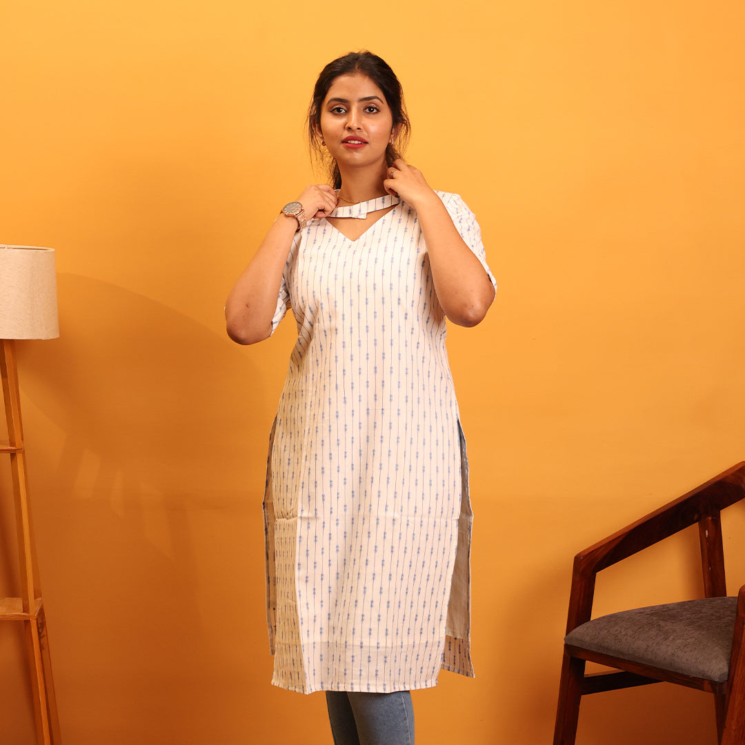 Chanderi Cotton Kurta