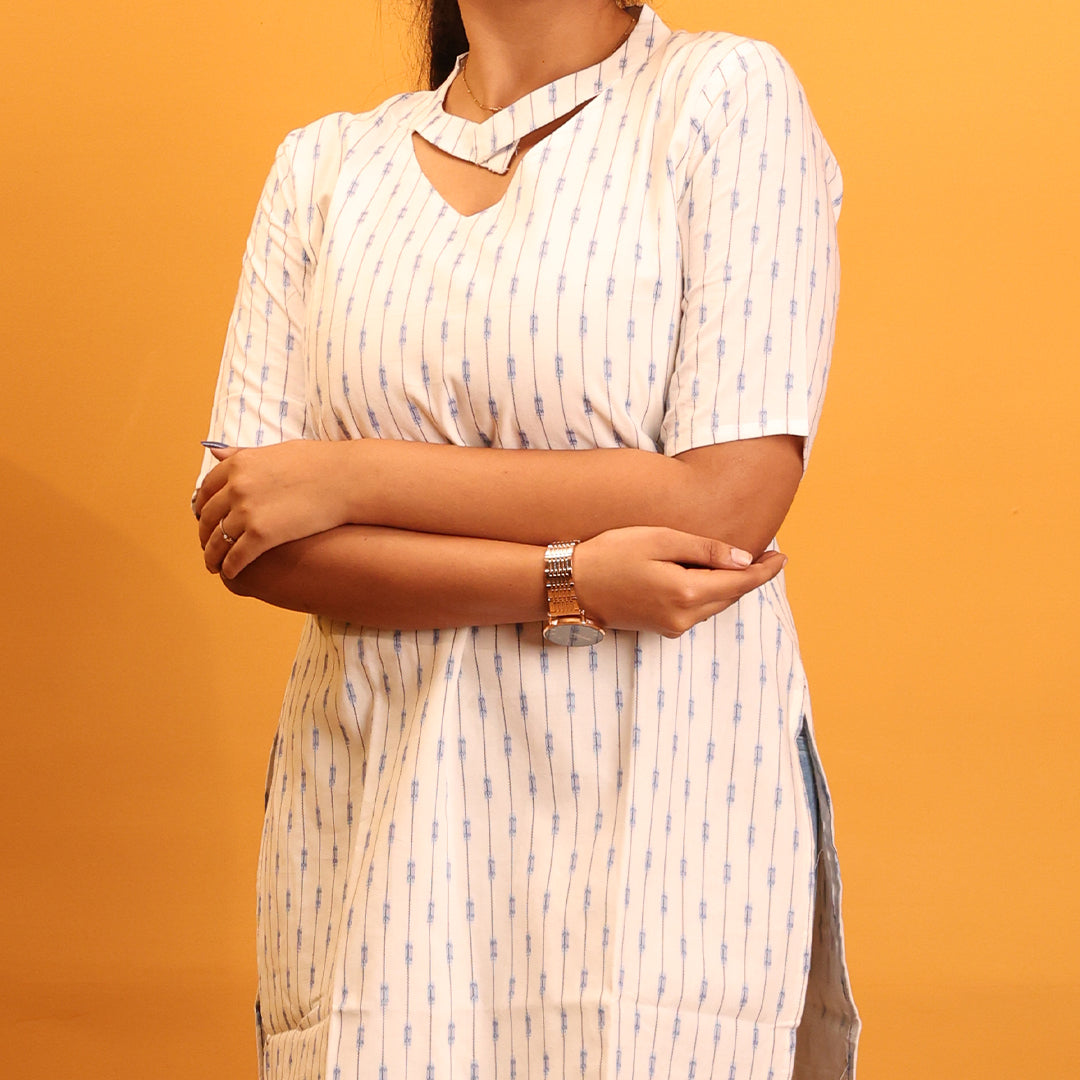 Chanderi Cotton Kurta
