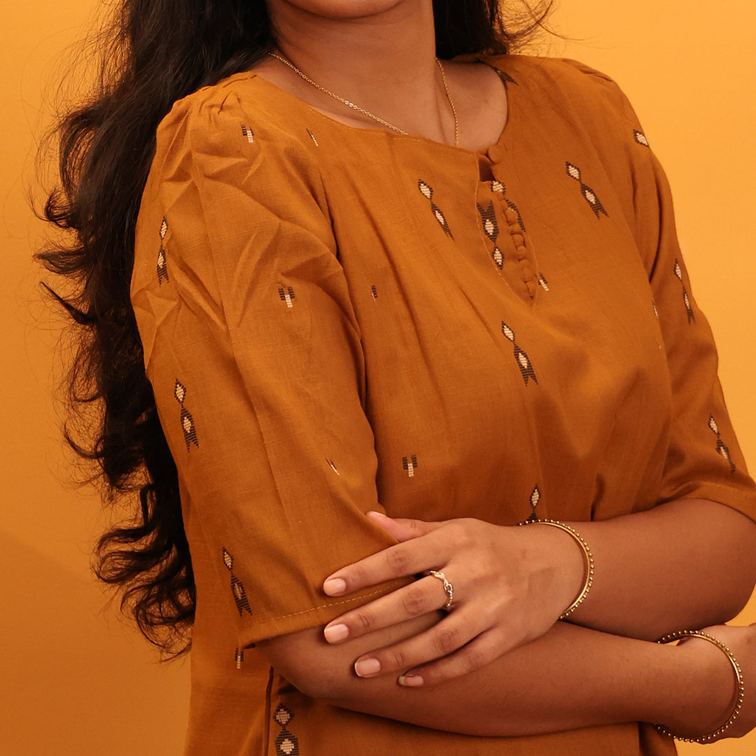 Chanderi Cotton Kurta
