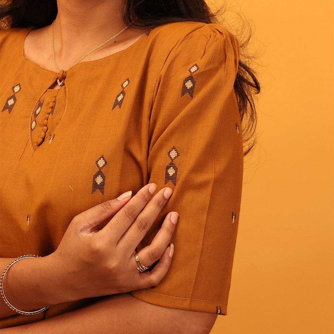Chanderi Cotton Kurta