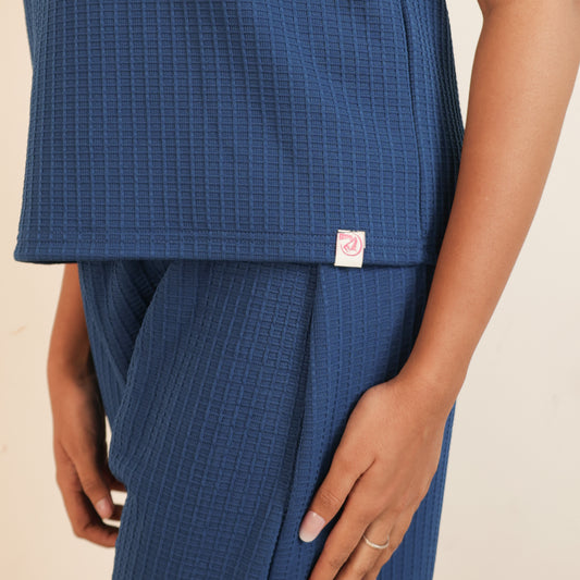 Cotton Round Neck Top + Pant Nightwears