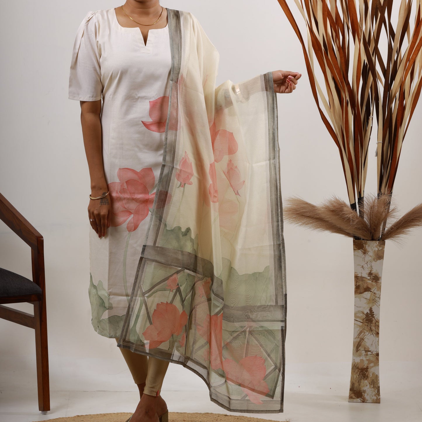 Tissue Fancy Top and Dupatta