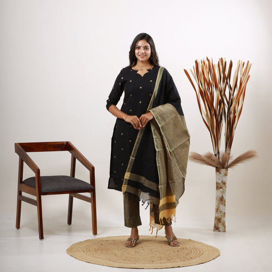 Cotton Black Dollar set