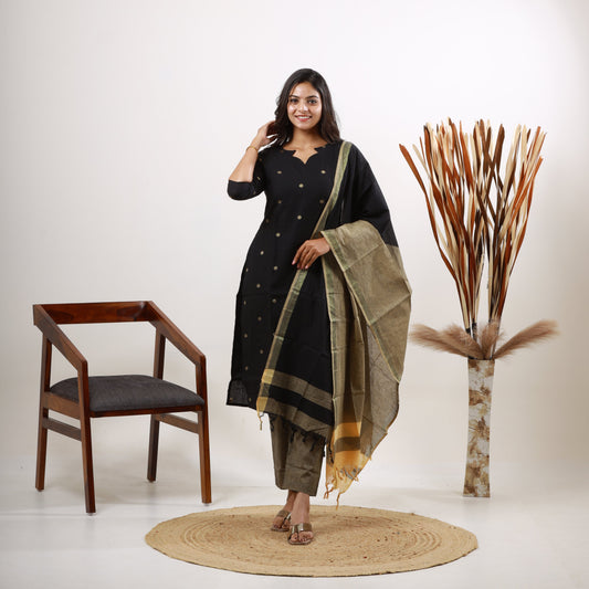 Cotton Black Dollar set