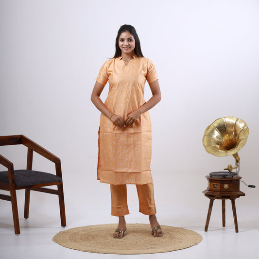 Tussar Silk Top and Bottom