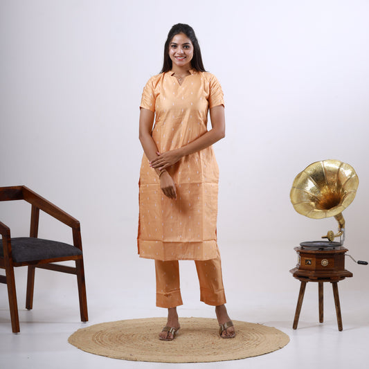 Tussar Silk Top and Bottom