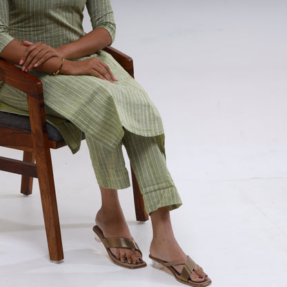 Cotton katariya Oilve Top and bottom