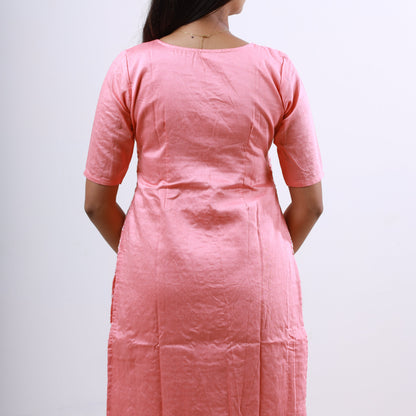 Cotton Chikankari set Pink(xs-l)