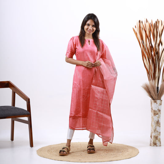 Silk Top and dupatta