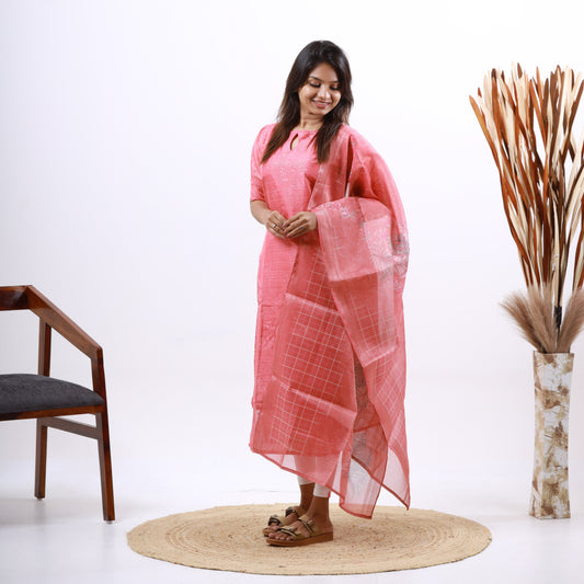 Silk Top and dupatta