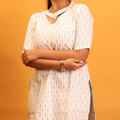 Chanderi Cotton Kurta