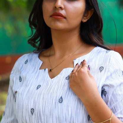 Cotton Dye & Dye Bindi Butta kurta