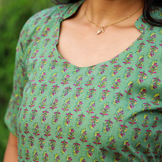 Cotton Green kurta