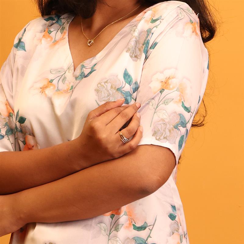 Silk Crepe Cotton Kurta