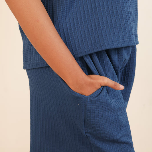 Cotton Round Neck Top + Short Nightwears