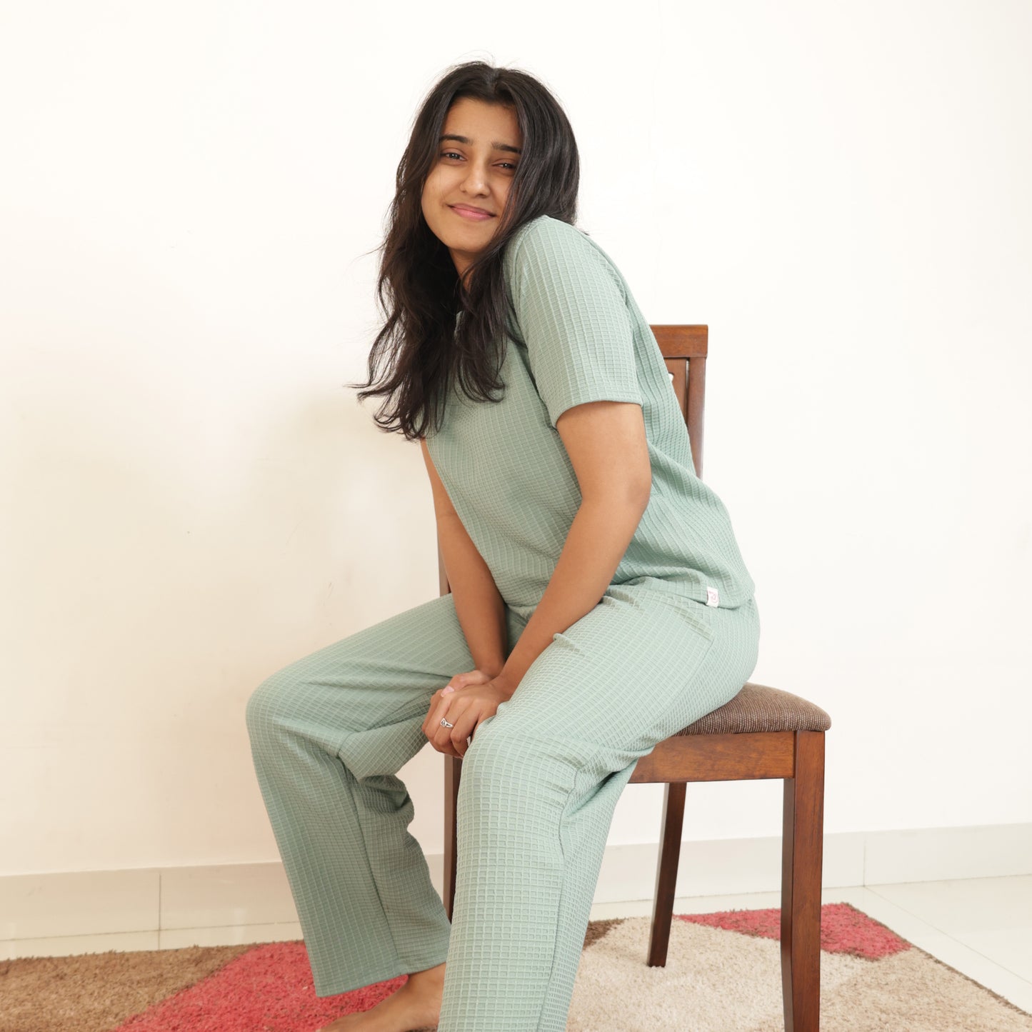 Cotton Round Neck Top + Pant Nightwears