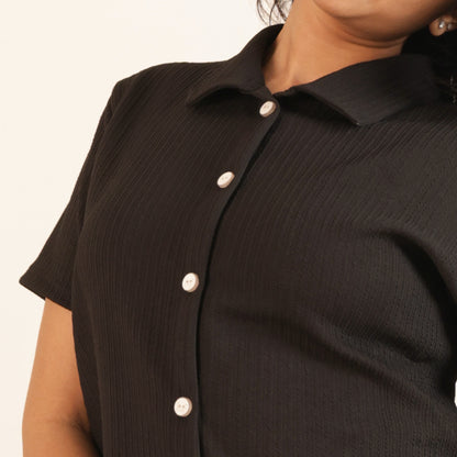 Cotton Collar Neck Top + Pant Nightwears