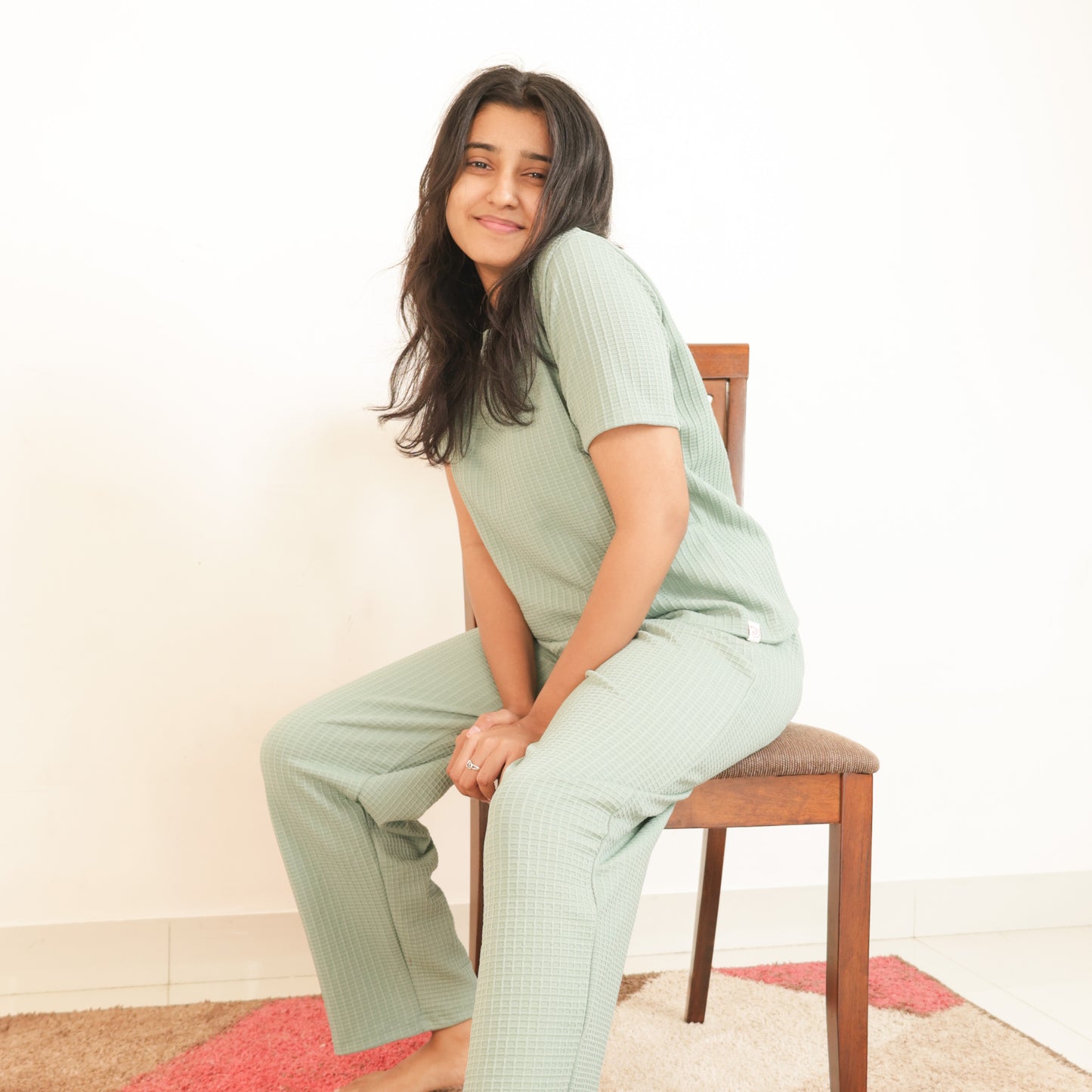 Cotton Round Neck Top + Pant Nightwears