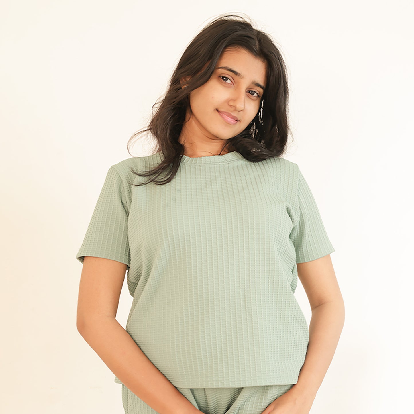 Cotton Round Neck Top + Pant Nightwears