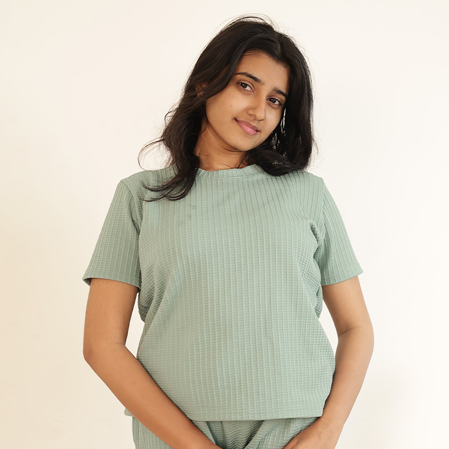 Cotton Round Neck Top + Pant Nightwears