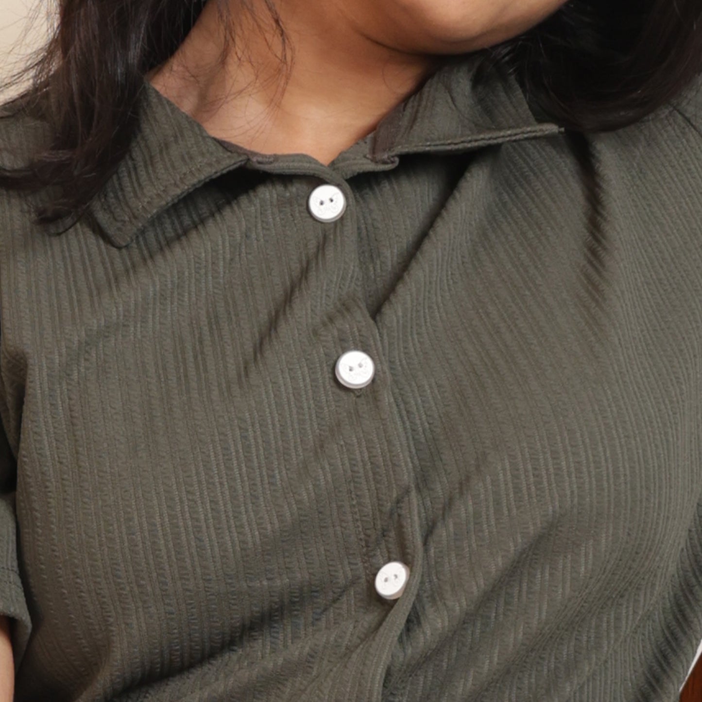 Cotton Collar Neck  Top + Short Nightwears