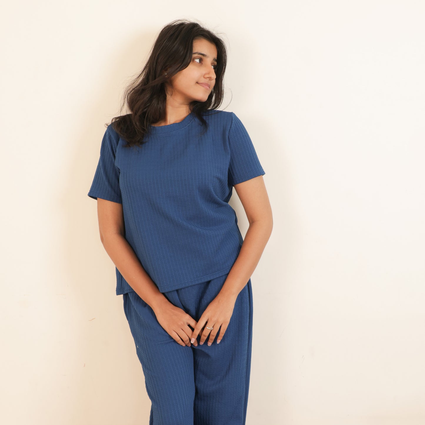 Cotton Round Neck Top + Pant Nightwears