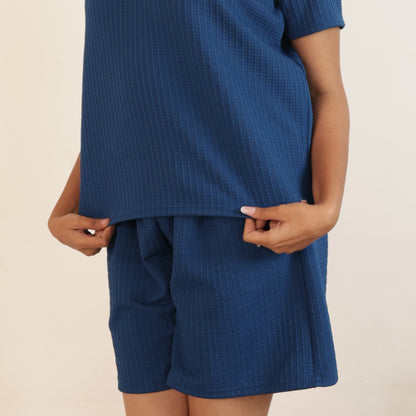 Cotton Round Neck Top + Short Nightwears