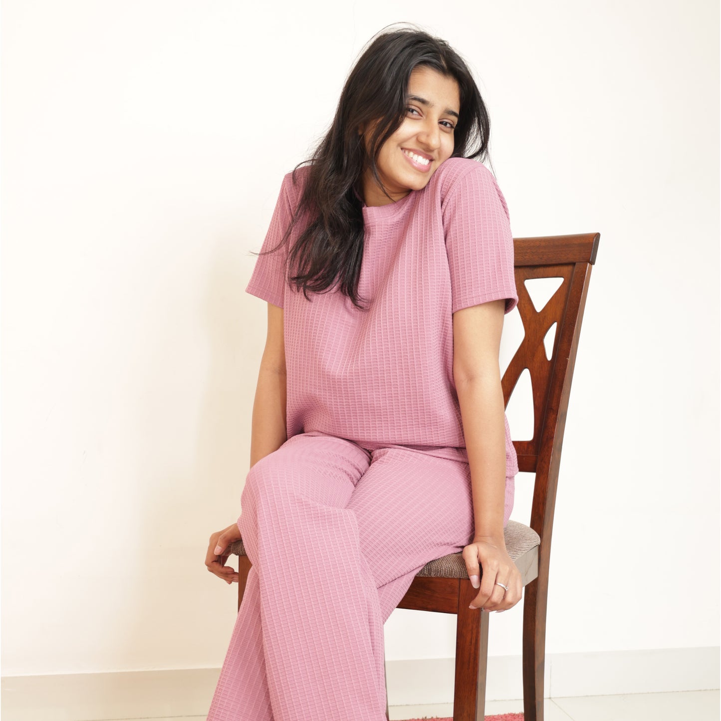 Cotton Round Neck Top + Pant Nightwears