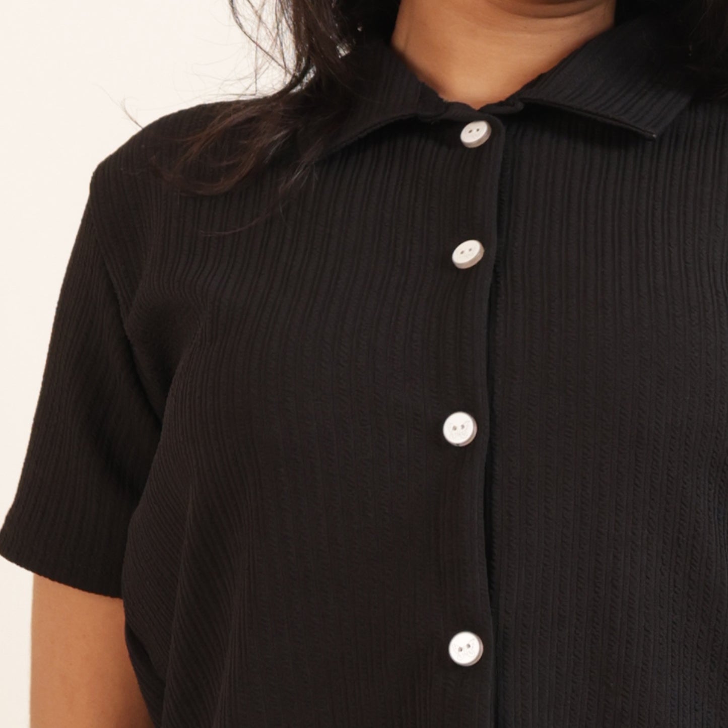 Cotton Collar Neck  Top + Short Nightwears